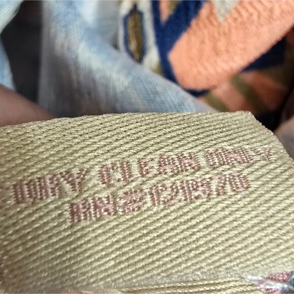 Champagne & Strawberry‎ Brocade Palazzo Pants High Waist Floral Size L - Picture 9 of 11